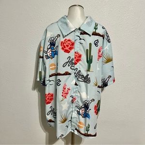 Hooks Baseball Button Up Shirt Corpus Christi Texas Size XL